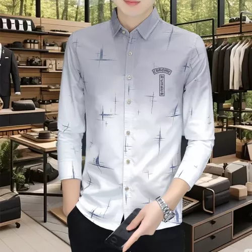 Cheap Chrome Hearts Shirts Long Sleeved For Men #1374933 Replica Wholesale [$56.00 USD] [ITEM#1374933] on Replica Chrome Hearts Shirts