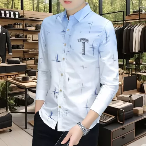 Cheap Chrome Hearts Shirts Long Sleeved For Men #1374935 Replica Wholesale [$56.00 USD] [ITEM#1374935] on Replica Chrome Hearts Shirts