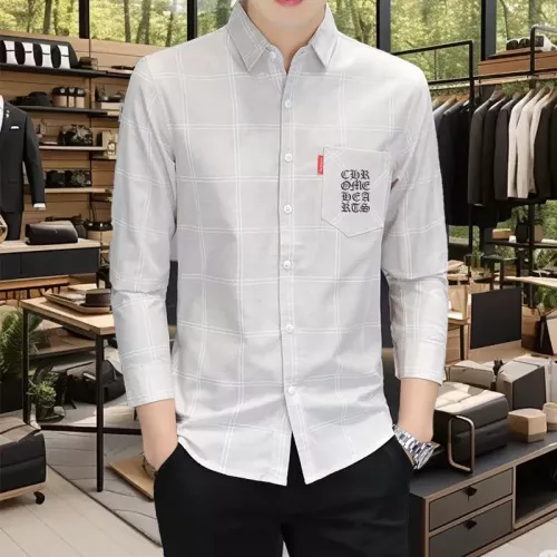 Cheap Chrome Hearts Shirts Long Sleeved For Men #1374936 Replica Wholesale [$56.00 USD] [ITEM#1374936] on Replica Chrome Hearts Shirts
