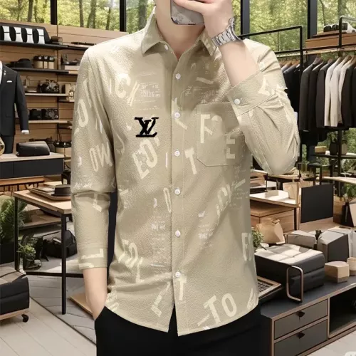 Cheap Louis Vuitton LV Shirts Long Sleeved For Men #1374941 Replica Wholesale [$56.00 USD] [ITEM#1374941] on Replica Louis Vuitton LV Shirts