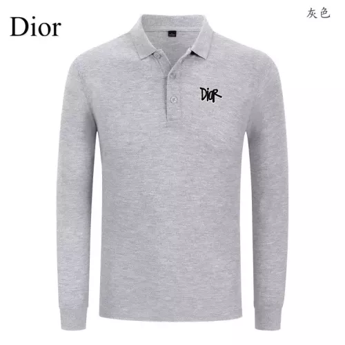 Christian Dior T-Shirts Long Sleeved For Men #1376021