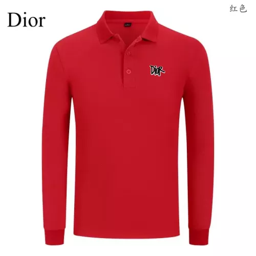 Christian Dior T-Shirts Long Sleeved For Men #1376022