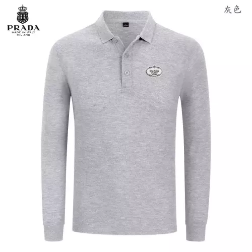 Prada T-Shirts Long Sleeved For Men #1376065