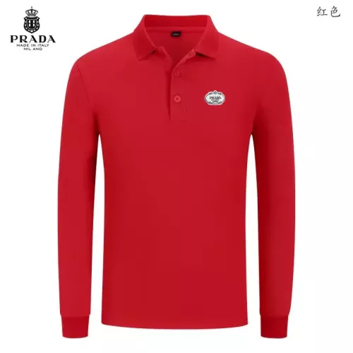Prada T-Shirts Long Sleeved For Men #1376066