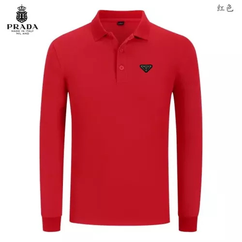 Prada T-Shirts Long Sleeved For Men #1376088