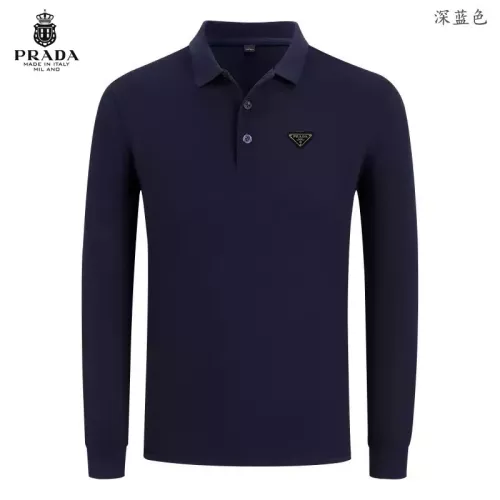 Prada T-Shirts Long Sleeved For Men #1376090