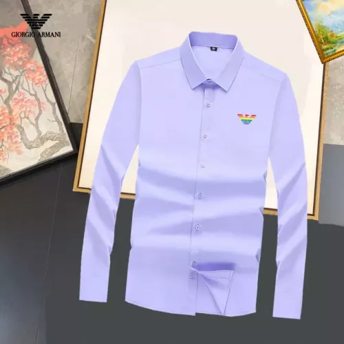 Armani Shirts Long Sleeved For Unisex #1376203