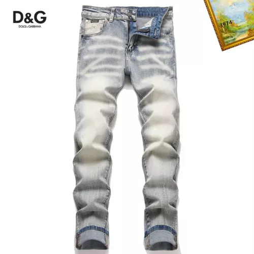 Cheap Dolce &amp; Gabbana D&amp;G Jeans For Men #1376380 Replica Wholesale [$48.00 USD] [ITEM#1376380] on Replica Dolce &amp; Gabbana D&amp;G Jeans