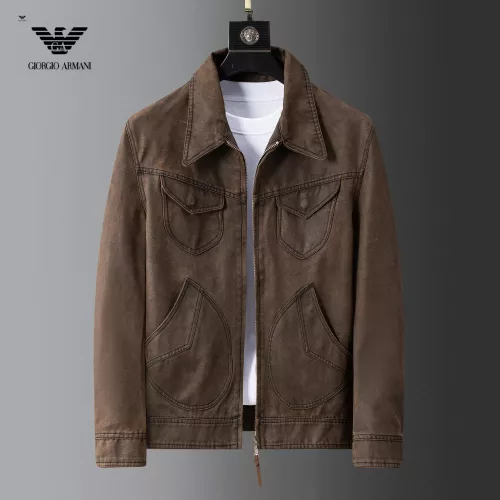 Armani Jackets Long Sleeved For Men #1376417