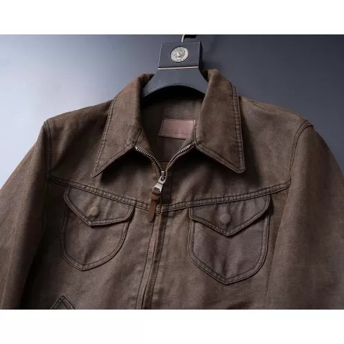 Cheap Armani Jackets Long Sleeved For Men #1376417 Replica Wholesale [$115.00 USD] [ITEM#1376417] on Replica Armani Jackets