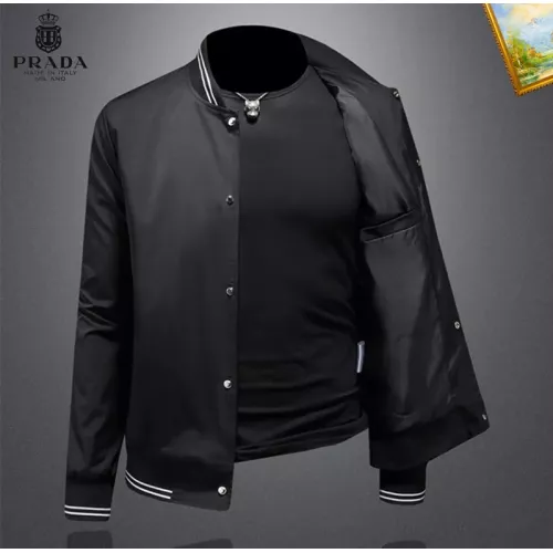 Cheap Prada Jackets Long Sleeved For Men #1376424 Replica Wholesale [$82.00 USD] [ITEM#1376424] on Replica Prada Jackets