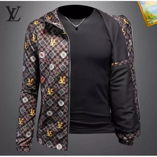 Cheap Louis Vuitton LV Jackets Long Sleeved For Men #1376447 Replica Wholesale [$82.00 USD] [ITEM#1376447] on Replica Louis Vuitton LV Jackets