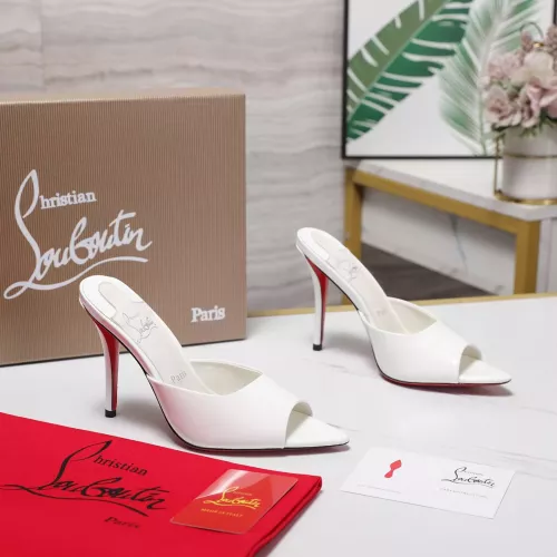 Cheap Christian Louboutin CL Slippers For Women #1376527 Replica Wholesale [$105.00 USD] [ITEM#1376527] on Replica Christian Louboutin CL Slippers