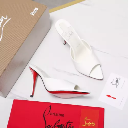 Cheap Christian Louboutin CL Slippers For Women #1376527 Replica Wholesale [$105.00 USD] [ITEM#1376527] on Replica Christian Louboutin CL Slippers