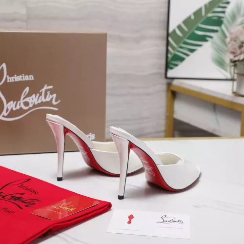 Cheap Christian Louboutin CL Slippers For Women #1376527 Replica Wholesale [$105.00 USD] [ITEM#1376527] on Replica Christian Louboutin CL Slippers