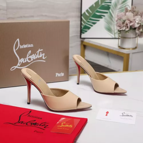 Cheap Christian Louboutin CL Slippers For Women #1376529 Replica Wholesale [$105.00 USD] [ITEM#1376529] on Replica Christian Louboutin CL Slippers