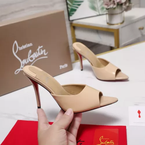 Cheap Christian Louboutin CL Slippers For Women #1376529 Replica Wholesale [$105.00 USD] [ITEM#1376529] on Replica Christian Louboutin CL Slippers