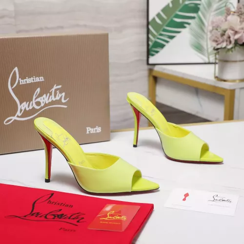 Cheap Christian Louboutin CL Slippers For Women #1376530 Replica Wholesale [$105.00 USD] [ITEM#1376530] on Replica Christian Louboutin CL Slippers