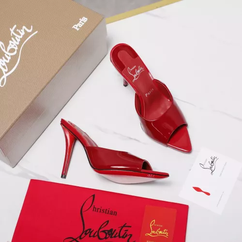 Cheap Christian Louboutin CL Slippers For Women #1376532 Replica Wholesale [$105.00 USD] [ITEM#1376532] on Replica Christian Louboutin CL Slippers
