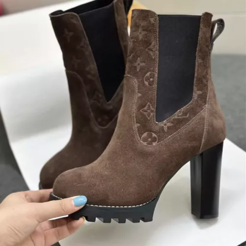 Cheap Louis Vuitton Boots For Women #1376570 Replica Wholesale [$128.00 USD] [ITEM#1376570] on Replica Louis Vuitton Boots