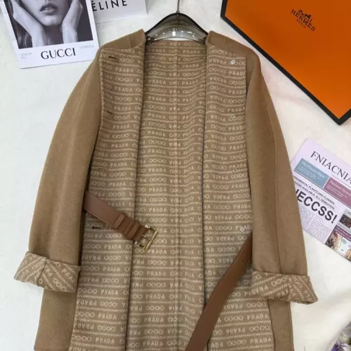 Cheap Prada Coat Long Sleeved For Women #1376600 Replica Wholesale [$350.41 USD] [ITEM#1376600] on Replica Prada Coat