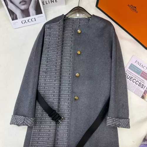 Cheap Prada Coat Long Sleeved For Women #1376601 Replica Wholesale [$350.41 USD] [ITEM#1376601] on Replica Prada Coat
