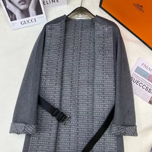 Cheap Prada Coat Long Sleeved For Women #1376601 Replica Wholesale [$350.41 USD] [ITEM#1376601] on Replica Prada Coat