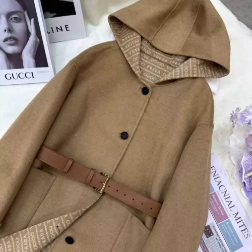 Cheap Prada Coat Long Sleeved For Women #1376602 Replica Wholesale [$350.41 USD] [ITEM#1376602] on Replica Prada Coat