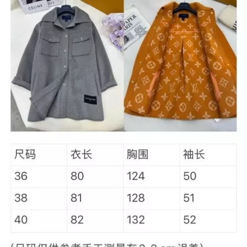 Cheap Louis Vuitton LV Coat Long Sleeved For Women #1376640 Replica Wholesale [$416.53 USD] [ITEM#1376640] on Replica Louis Vuitton LV Coat