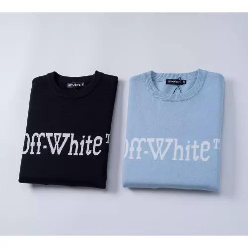 Cheap Off-White Sweaters Long Sleeved For Men #1376652 Replica Wholesale [$45.00 USD] [ITEM#1376652] on Replica Off-White Sweaters