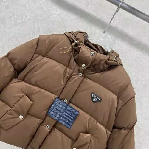 Cheap Prada Down Feather Coat Long Sleeved For Women #1376684 Replica Wholesale [$170.00 USD] [ITEM#1376684] on Replica Prada Down Feather Coat