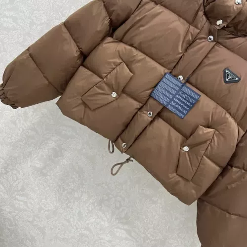 Cheap Prada Down Feather Coat Long Sleeved For Women #1376684 Replica Wholesale [$170.00 USD] [ITEM#1376684] on Replica Prada Down Feather Coat