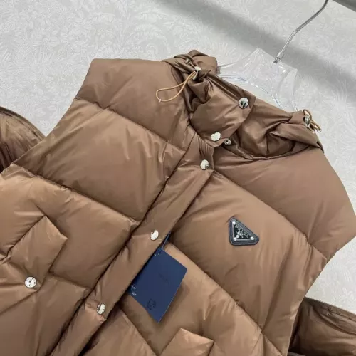 Cheap Prada Down Feather Coat Long Sleeved For Women #1376684 Replica Wholesale [$170.00 USD] [ITEM#1376684] on Replica Prada Down Feather Coat