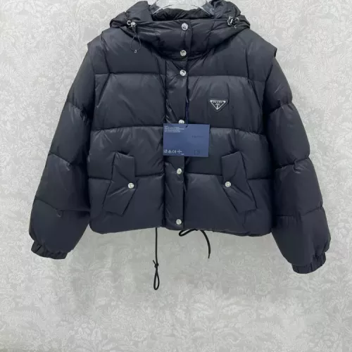 Prada Down Feather Coat Long Sleeved For Women #1376685