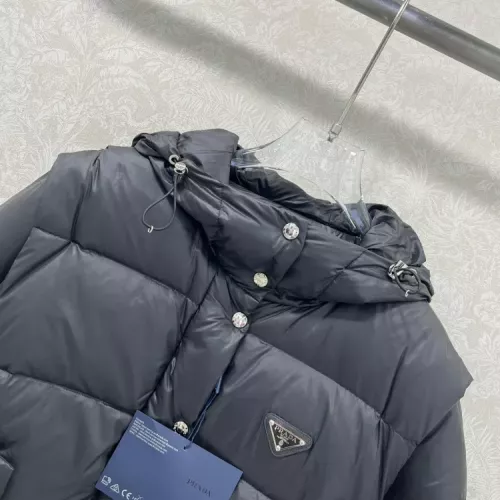 Cheap Prada Down Feather Coat Long Sleeved For Women #1376685 Replica Wholesale [$170.00 USD] [ITEM#1376685] on Replica Prada Down Feather Coat