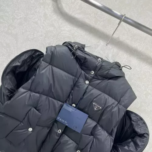 Cheap Prada Down Feather Coat Long Sleeved For Women #1376685 Replica Wholesale [$170.00 USD] [ITEM#1376685] on Replica Prada Down Feather Coat