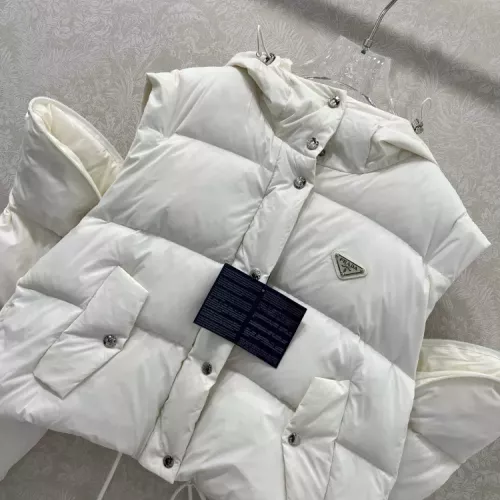 Cheap Prada Down Feather Coat Long Sleeved For Women #1376686 Replica Wholesale [$170.00 USD] [ITEM#1376686] on Replica Prada Down Feather Coat
