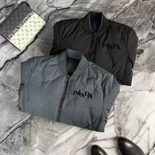 Cheap Prada Down Feather Coat Long Sleeved For Men #1376741 Replica Wholesale [$115.00 USD] [ITEM#1376741] on Replica Prada Down Feather Coat