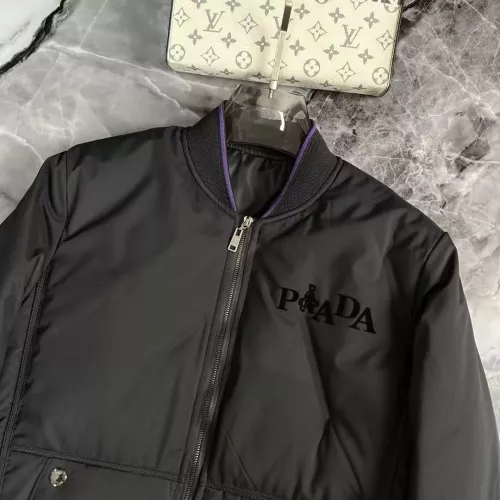 Cheap Prada Down Feather Coat Long Sleeved For Men #1376741 Replica Wholesale [$115.00 USD] [ITEM#1376741] on Replica Prada Down Feather Coat