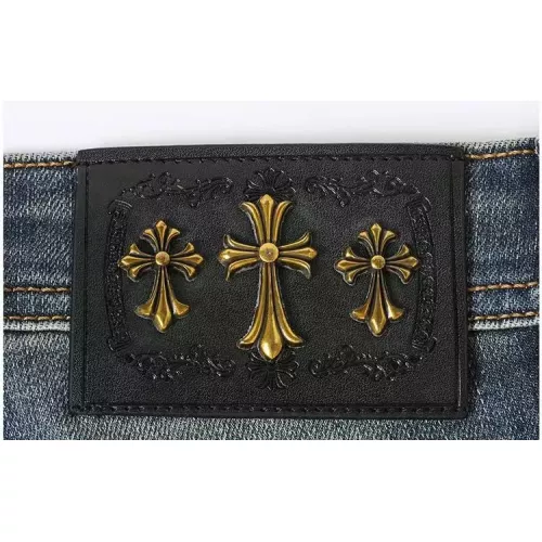 Cheap Chrome Hearts Jeans For Men #1376803 Replica Wholesale [$48.00 USD] [ITEM#1376803] on Replica Chrome Hearts Jeans