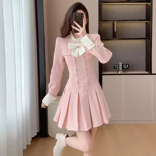 Chanel Dresses Long Sleeved For Women #1376843