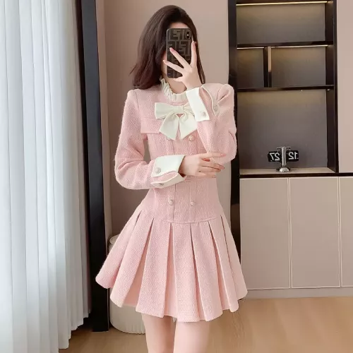 Cheap Chanel Dresses Long Sleeved For Women #1376843 Replica Wholesale [$85.00 USD] [ITEM#1376843] on Replica Chanel Dresses