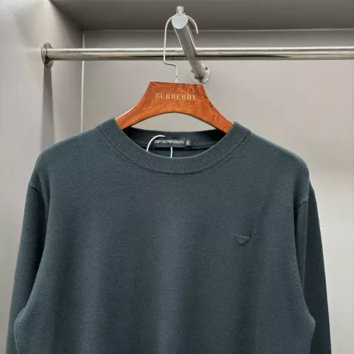 Cheap Armani Sweaters Long Sleeved For Men #1377170 Replica Wholesale [$60.00 USD] [ITEM#1377170] on Replica Armani Sweaters