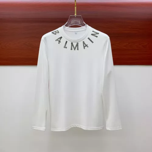 Cheap Balmain T-Shirts Long Sleeved For Men #1377477 Replica Wholesale [$72.00 USD] [ITEM#1377477] on Replica Balmain T-Shirts