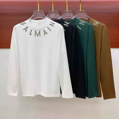Cheap Balmain T-Shirts Long Sleeved For Men #1377478 Replica Wholesale [$72.00 USD] [ITEM#1377478] on Replica Balmain T-Shirts