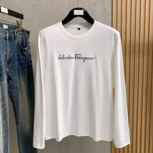 Salvatore Ferragamo T-Shirts Long Sleeved For Men #1377492