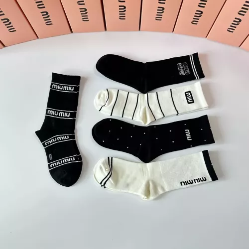 Cheap MIU MIU Socks #1377718 Replica Wholesale [$29.00 USD] [ITEM#1377718] on Replica MIU MIU Socks