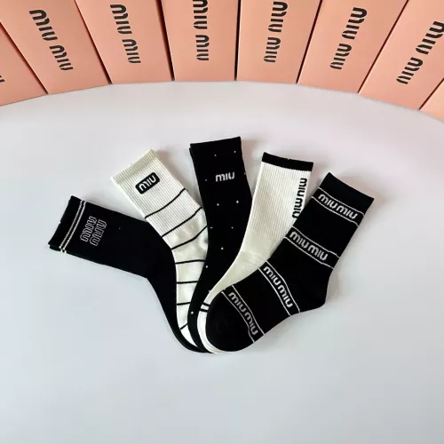 Cheap MIU MIU Socks #1377718 Replica Wholesale [$29.00 USD] [ITEM#1377718] on Replica MIU MIU Socks