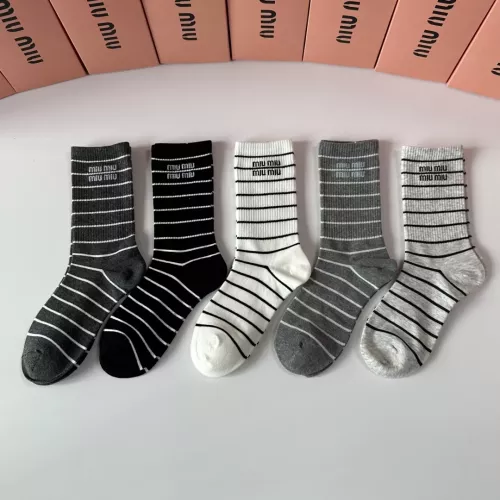 Cheap MIU MIU Socks #1377719 Replica Wholesale [$29.00 USD] [ITEM#1377719] on Replica MIU MIU Socks