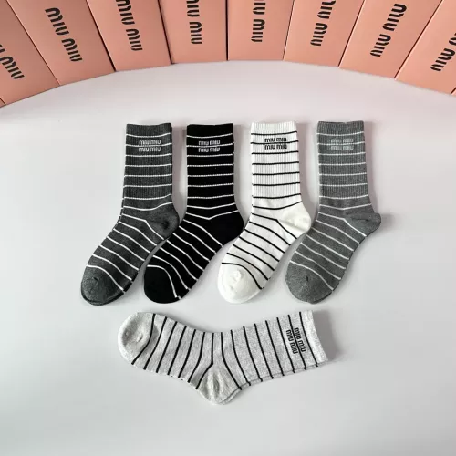 Cheap MIU MIU Socks #1377719 Replica Wholesale [$29.00 USD] [ITEM#1377719] on Replica MIU MIU Socks